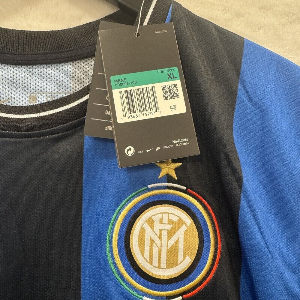 INTER MILAN HOME 2010 #10 Sneijder FOOTBALL SHIRT SOCCER JERSEY NIKE Sz XL New - Picture 2 of 11